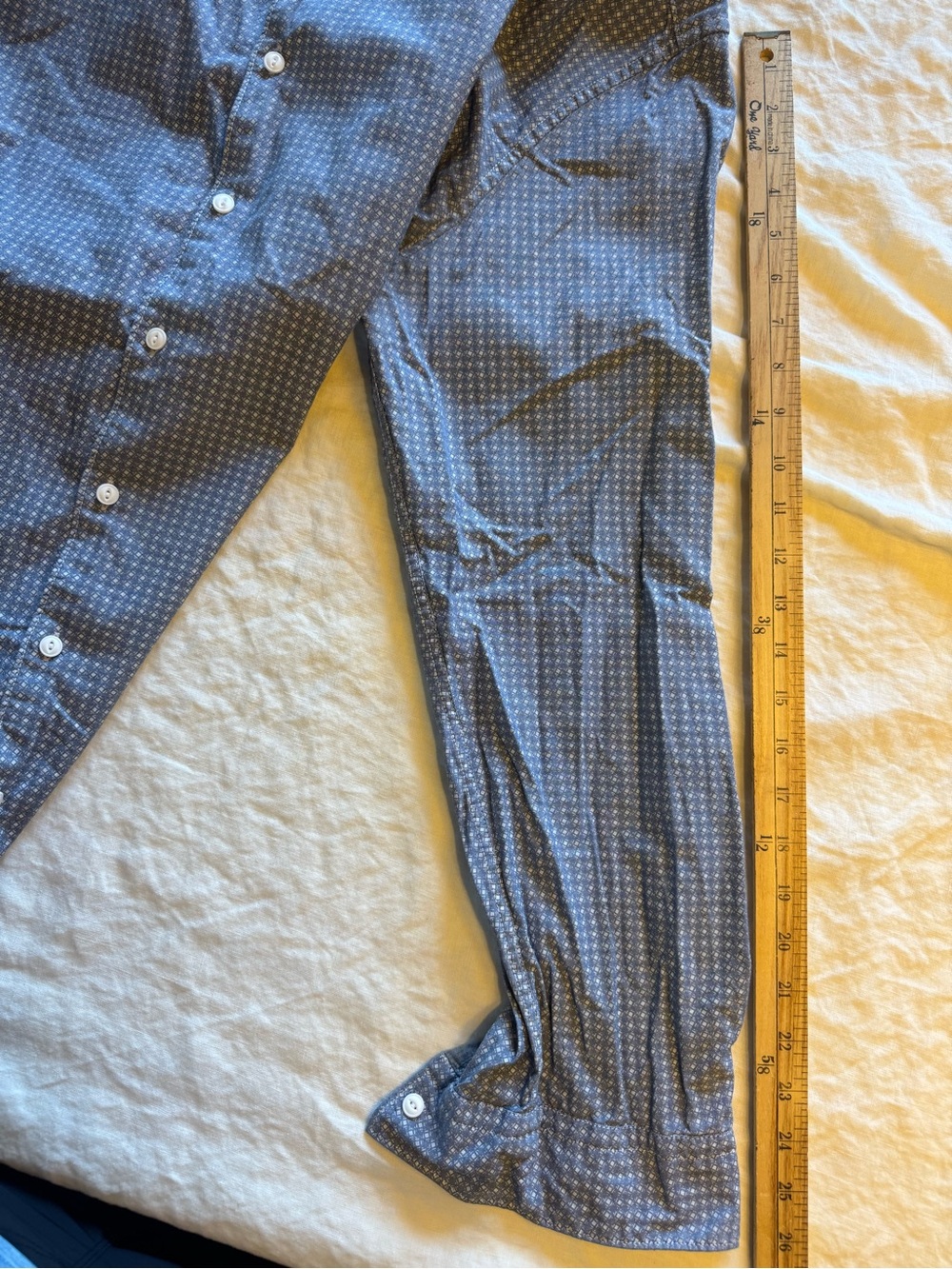Strellson Men's Navy Micro-Pattern Button-Down Shirt - Picture 4 of 6